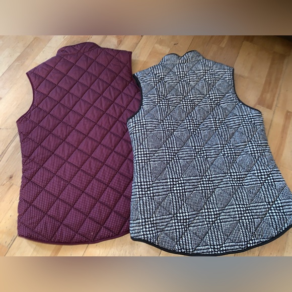 Catherine Malandrino vests, size Small, Burgundy, black & white, NWOT - Picture 7 of 11